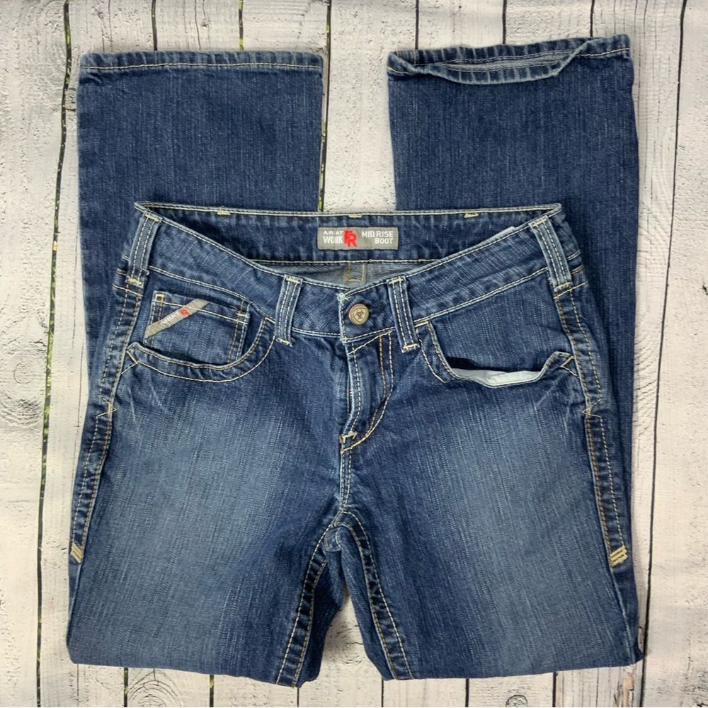 ARIAT Fr Flame Resistant Work Jeans mid rise boot cut